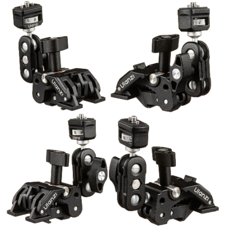 Ulanzi CO78 (C084) - zacisk Super Clamp z mini ramieniem Magic Arm z dwiema głowicami kulowymi